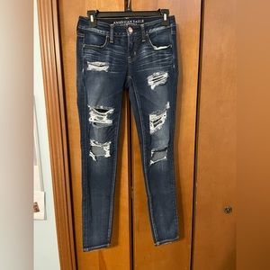 American Eagle Ripped Skinny Jeans 4R